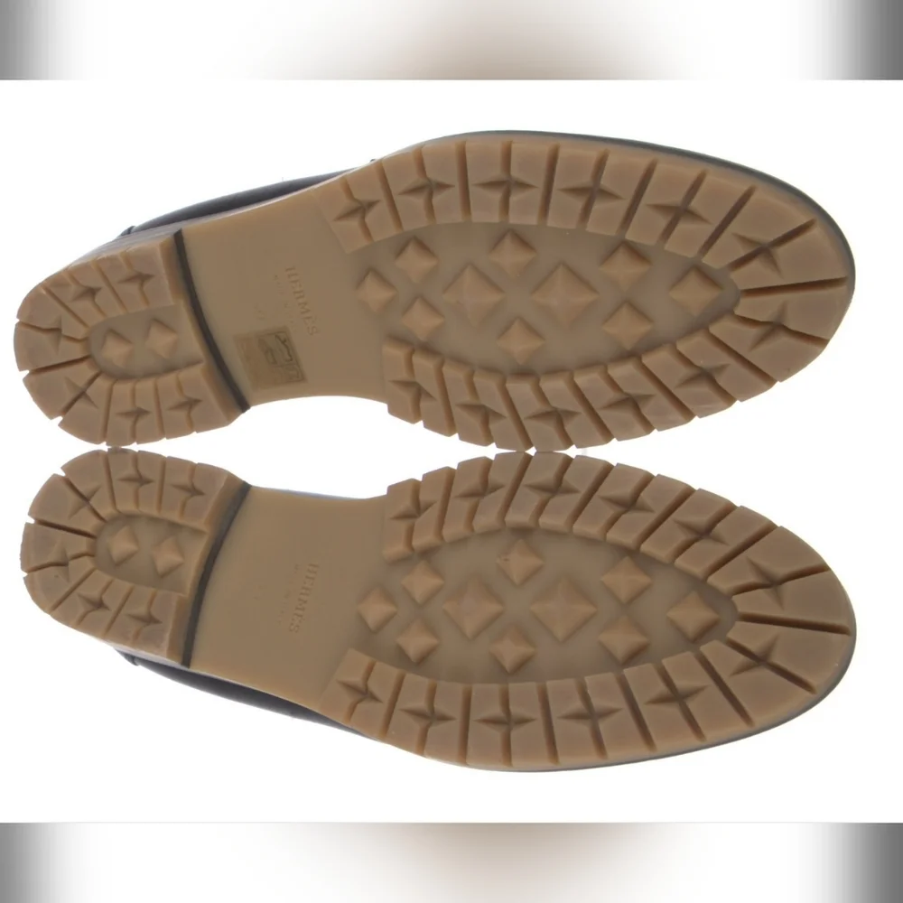 HERMES Leather H Loafers - Picture 7 of 7
